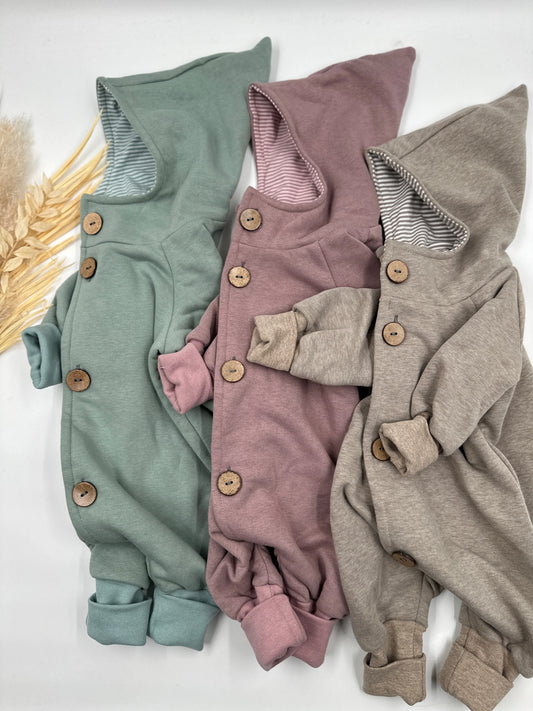 Sweat-Overall - Mint / Rosa / Sand